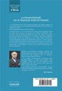 La francophonie ou le francais hors de France
