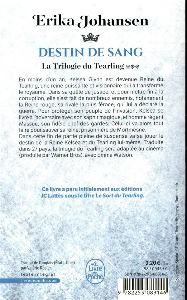 La Trilogie du Tearling, T3: Destin de sang