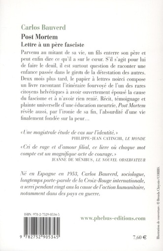 Post mortem. Lettre a un pere fasciste