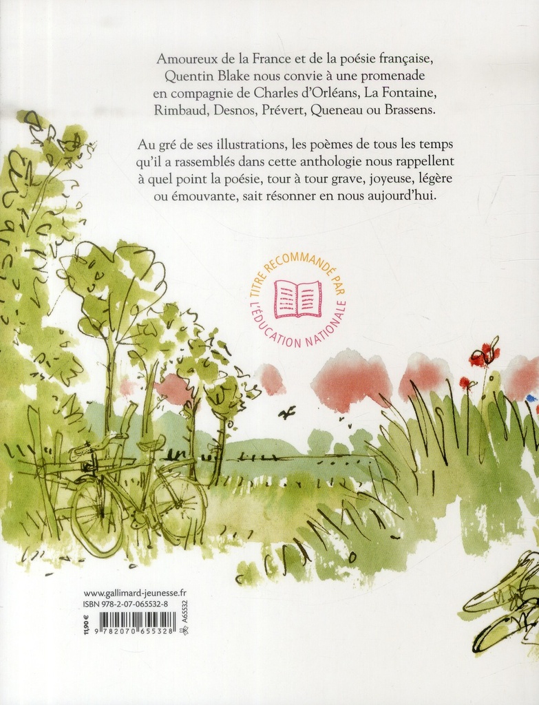 Promenade de Quentin Blake au pays de la poesie francaise