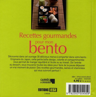 Recettes gourmandes pour mon bento