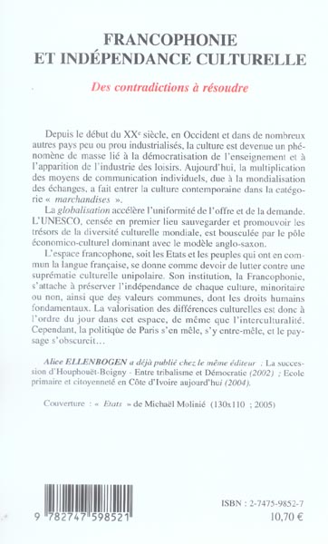 Francophonie et Independance culturelle