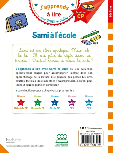 Sami et Julie CP niveau 1 : Sami a l'ecole