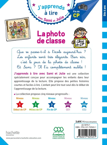 Sami et Julie CP Niveau 3 : La photo de classe