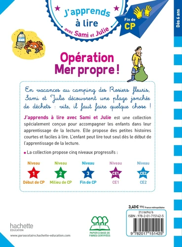 Sami et Julie CP Niveau 3 : Operation mer propre
