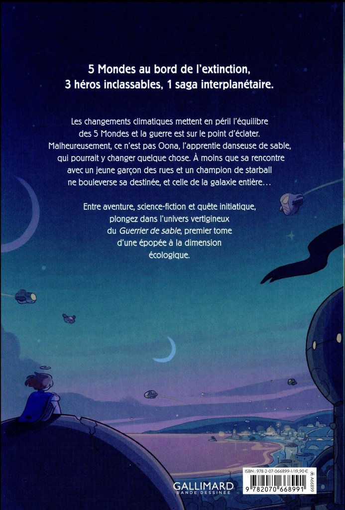 5 Mondes, T1 - Le guerrier de sable