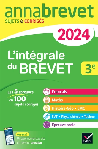 [9782278105854] L'integrale du brevet 3e - Edition 2024