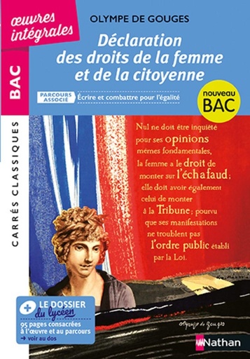 [9782091512259] Declaration des droits de la femme et de la citoyenne